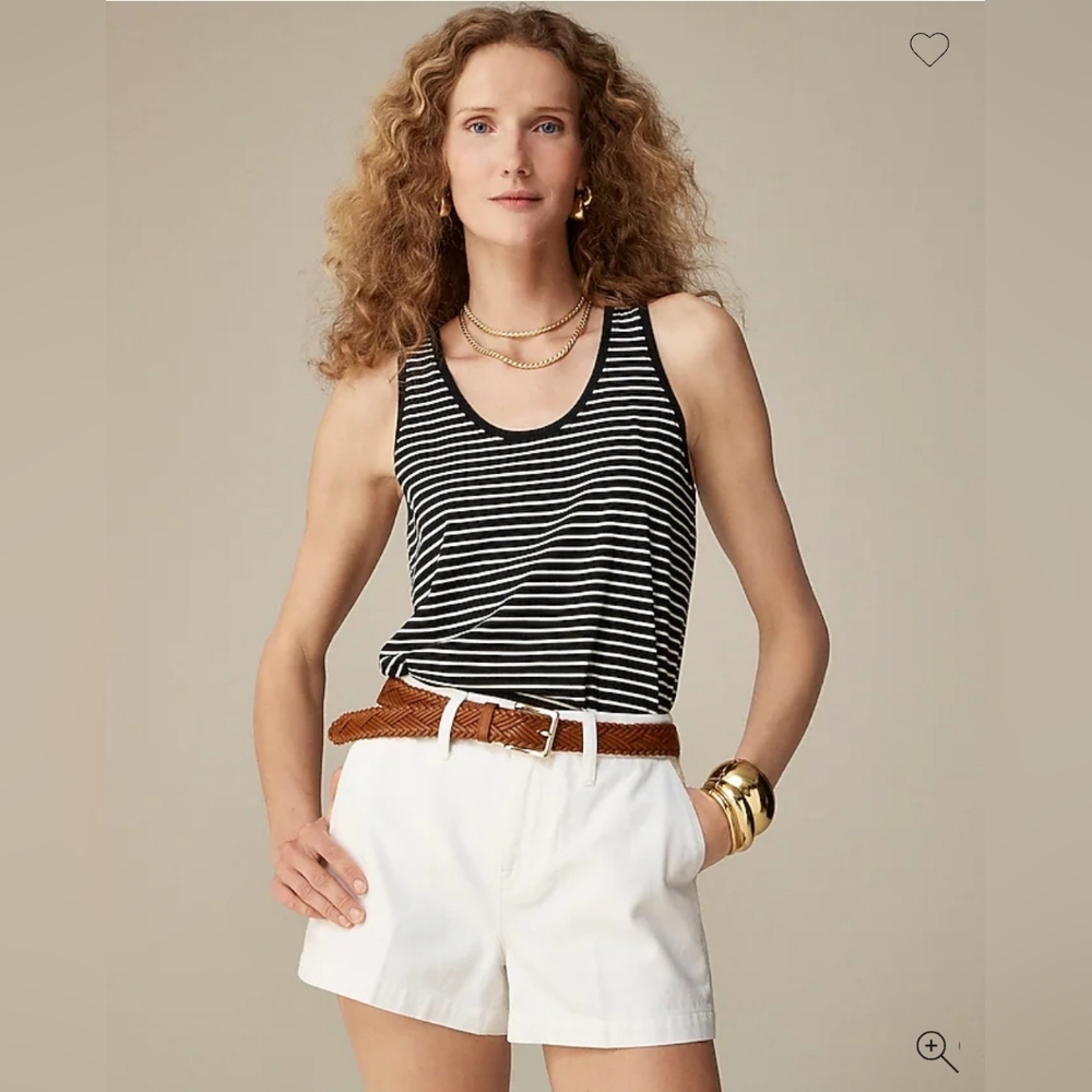 NWT J. Crew Pima cotton scoopneck tank top, size XS